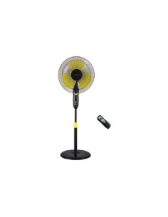 V-Guard Finesta Plus Remote 400mm 400 mm 3 Blade Pedestal Fan  (Black, Yellow, Pack of 1)