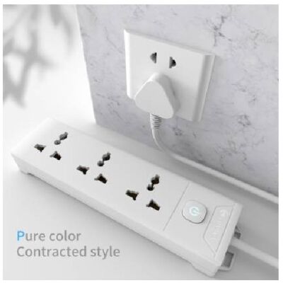 Cablet 3010-18, 3 Universal Sockets, 1 Switch and 1.8m Heavy Duty Cable Extension Board (White)