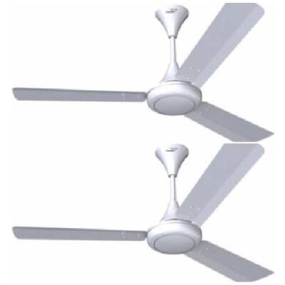 V-Guard Glado 400 1200 mm 3 Blade Ceiling Fan (Ivory, White, Brown, Pack of 2)