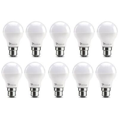 Syska Led Lights 7 W Standard B22 D LED Bulb (White, Pack of 10)