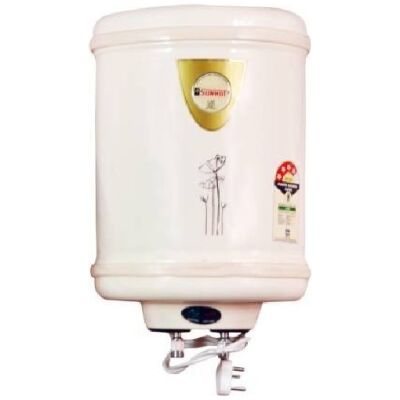 Sunhot 15 L Storage Water Geyser (SILVER, Ivory)