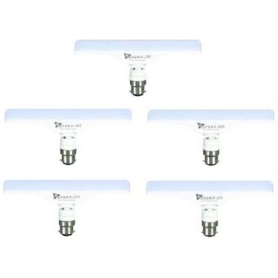 Syska 10 W T-Bulb B22 LED Bulb (White, Pack of 5)