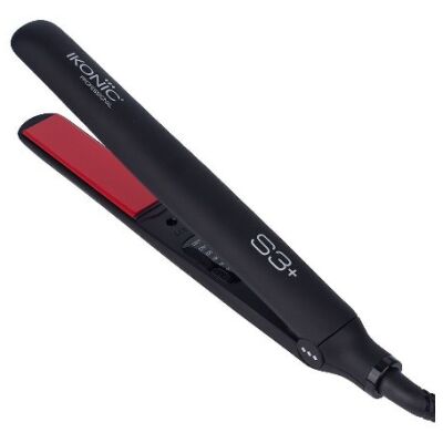 IKONIC S3+ CERAMIC HAIR STRAIGHTENER - RED & BLACK